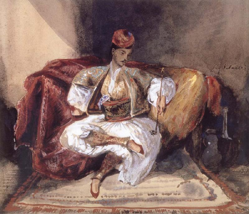 Eugene Delacroix Seated Turk Smoking China oil painting art